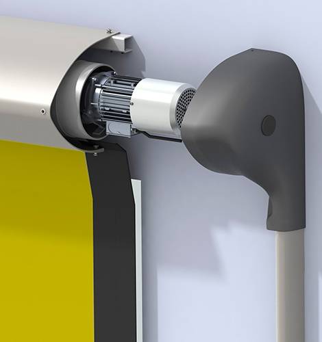 Porte rapide très fine esthétique et étanche Marseille Les Arnavaux