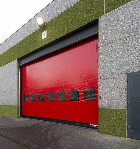Installation porte rapide industrielle à grandes dimensions pour l’extérieur DYNACO M3 POWER Miramas